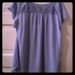 Anthropologie Flowy Blouse w/lace detail NWOT L/XL